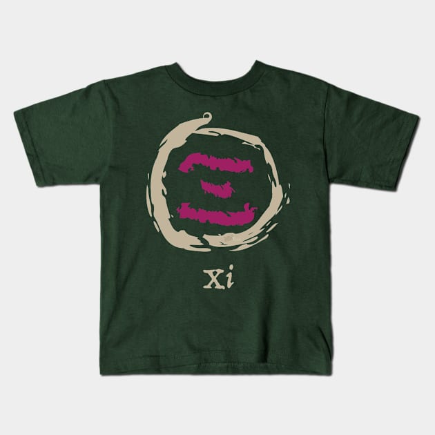 Greek Xi Kids T-Shirt by NN Tease